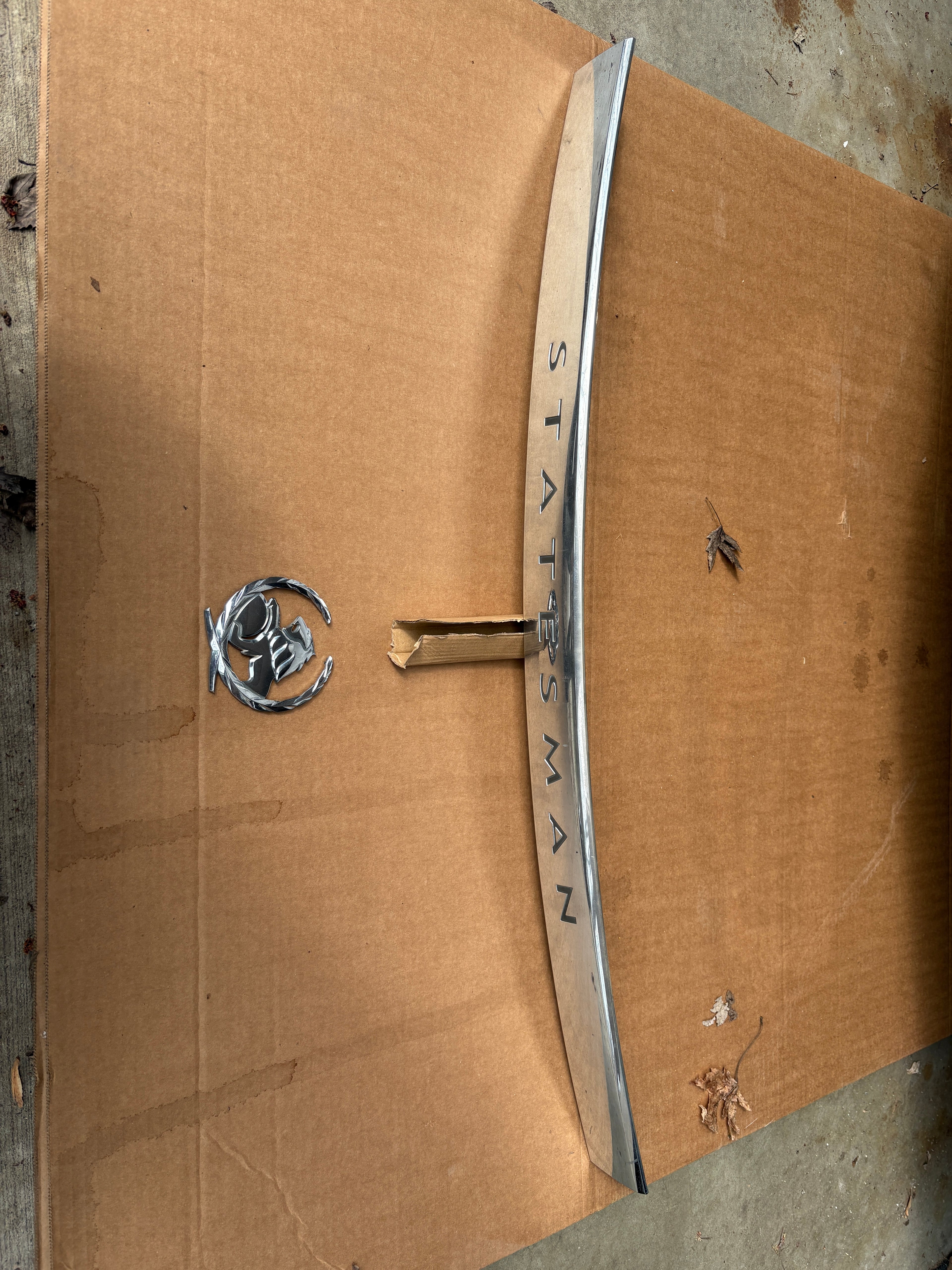 Holden Statesman Trunk Strip/ Holden Emblem