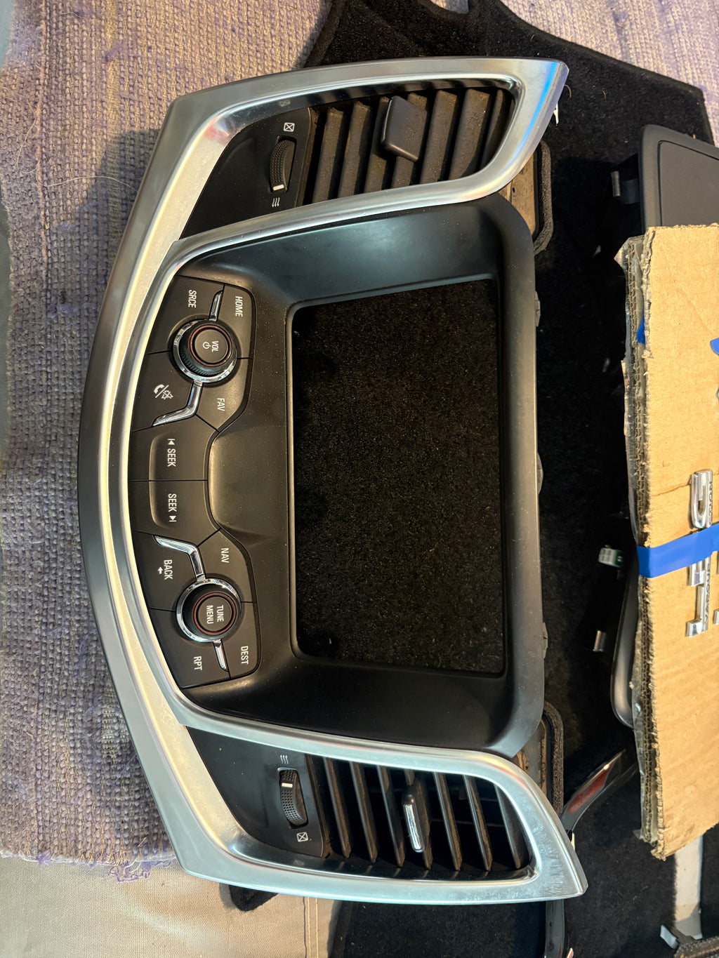 Caprice Silver radio bezel